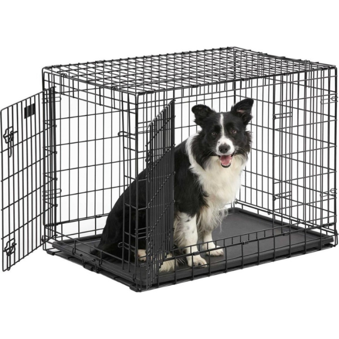 🐾 Cage pour Chien Professionnelle Topmast Noire – 76 x 54 x 61 cm
