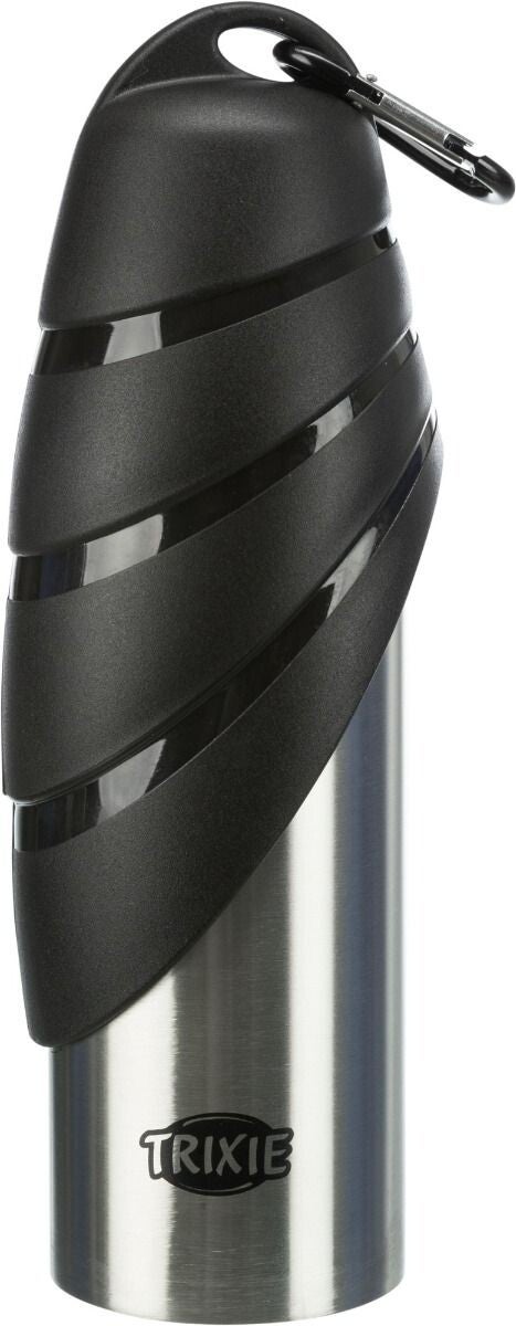 Bouteille en acier inoxydable Trixie avec gamelle à boire 750 ml