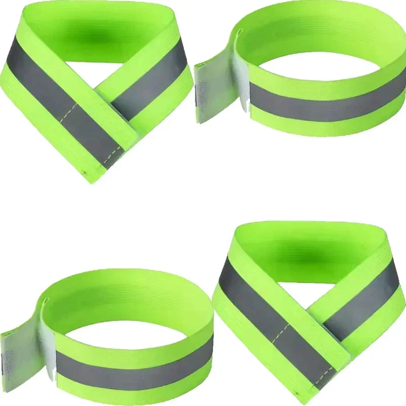 2 Bracelets réfléchissant pour adultes, haute visibilité, réflectivité à 360°