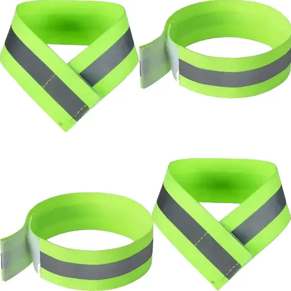 2 Bracelets réfléchissant pour adultes, haute visibilité, réflectivité à 360°