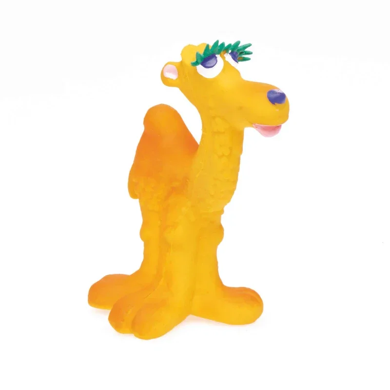 Lanco Camelito Moyen Jouet pour Chiens en Caoutchouc Naturel Jaune