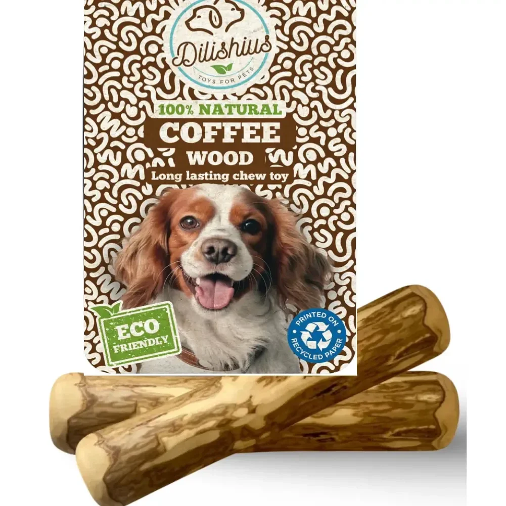 Jouet à mâcher en bois de café