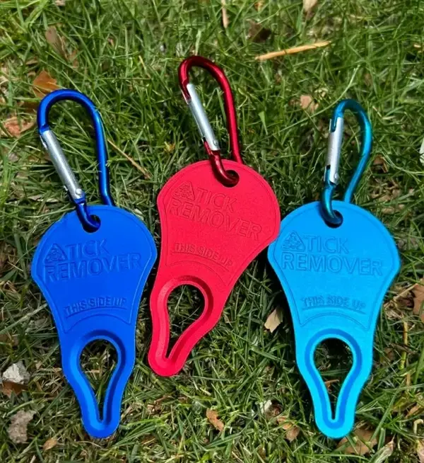 Tire-tique portable avec mousqueton – Chien, chat & humain