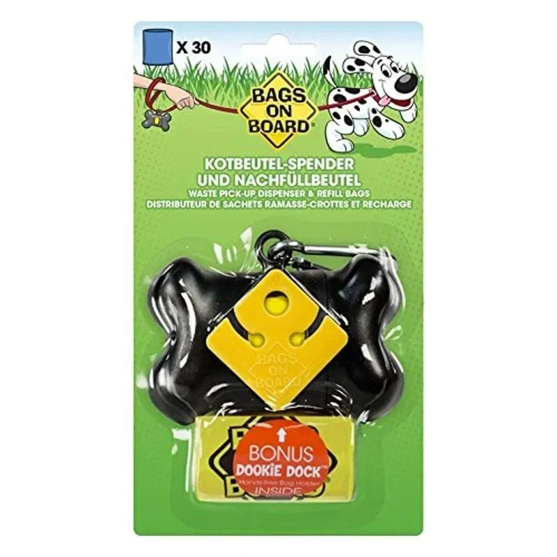 Distributeur de sacs pour déjections canines Bags on Board, design compact et robuste