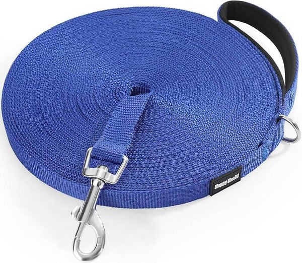 Happy Hachi – Longe d’entraînement pour chien – 3 mètres – Bleue
