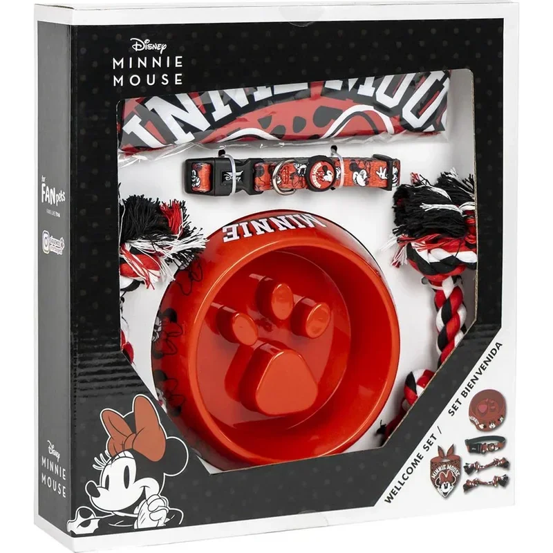 Coffret cadeau de bienvenue pour chiens sous licence officielle Disney Minnie Mouse
