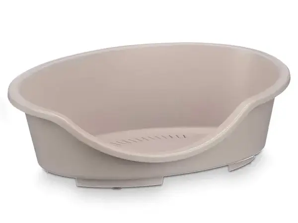 Panier pour chien en plastique – Gris – 60 × 40 cm