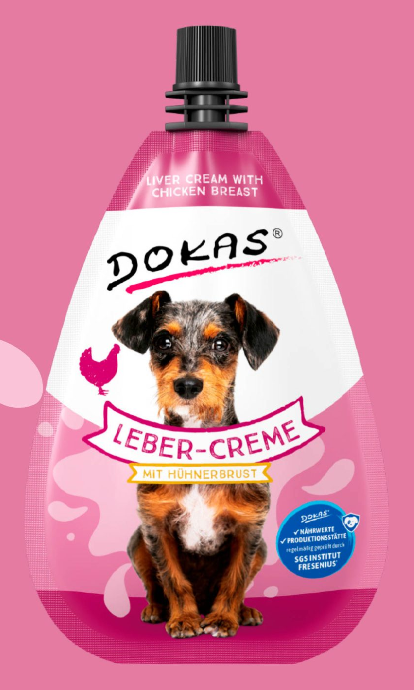 🐾 Dokas Crème de Foie au Blanc de Poulet, 85 g❤️