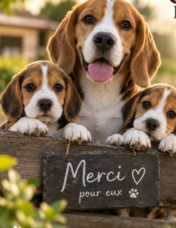 Soutenez Le Hameau du Beagle Un petit geste pour vous, une grande aide pour notre meute.