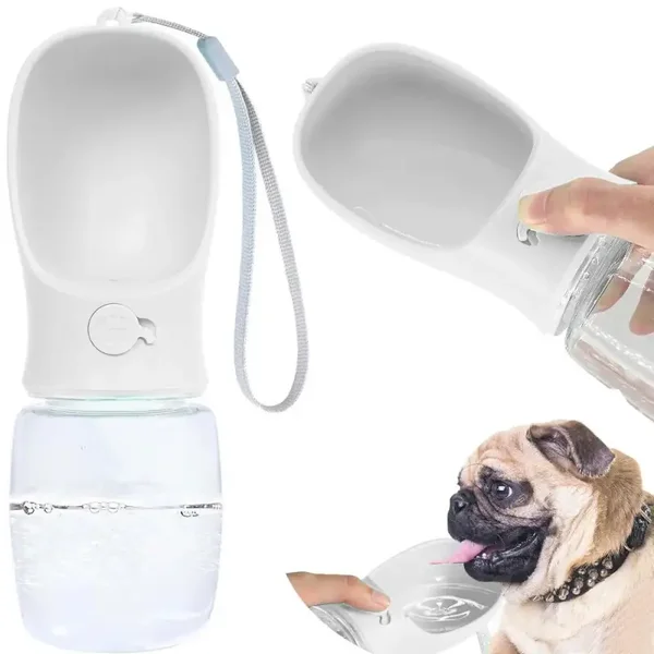 Gourde portable avec bol intégré pour chien – 380 ml