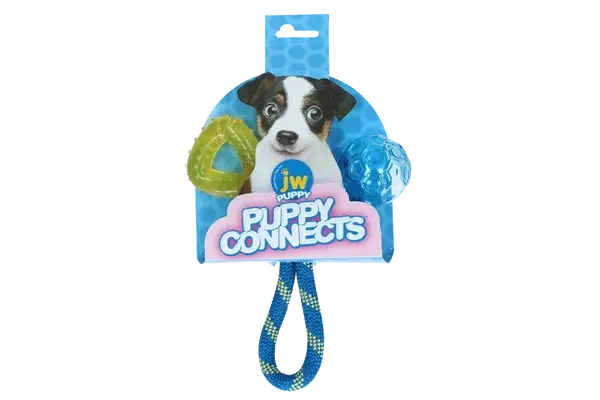 🐶 JW Puppy Connects – Jouet interactif pour chiot 🦴🎾