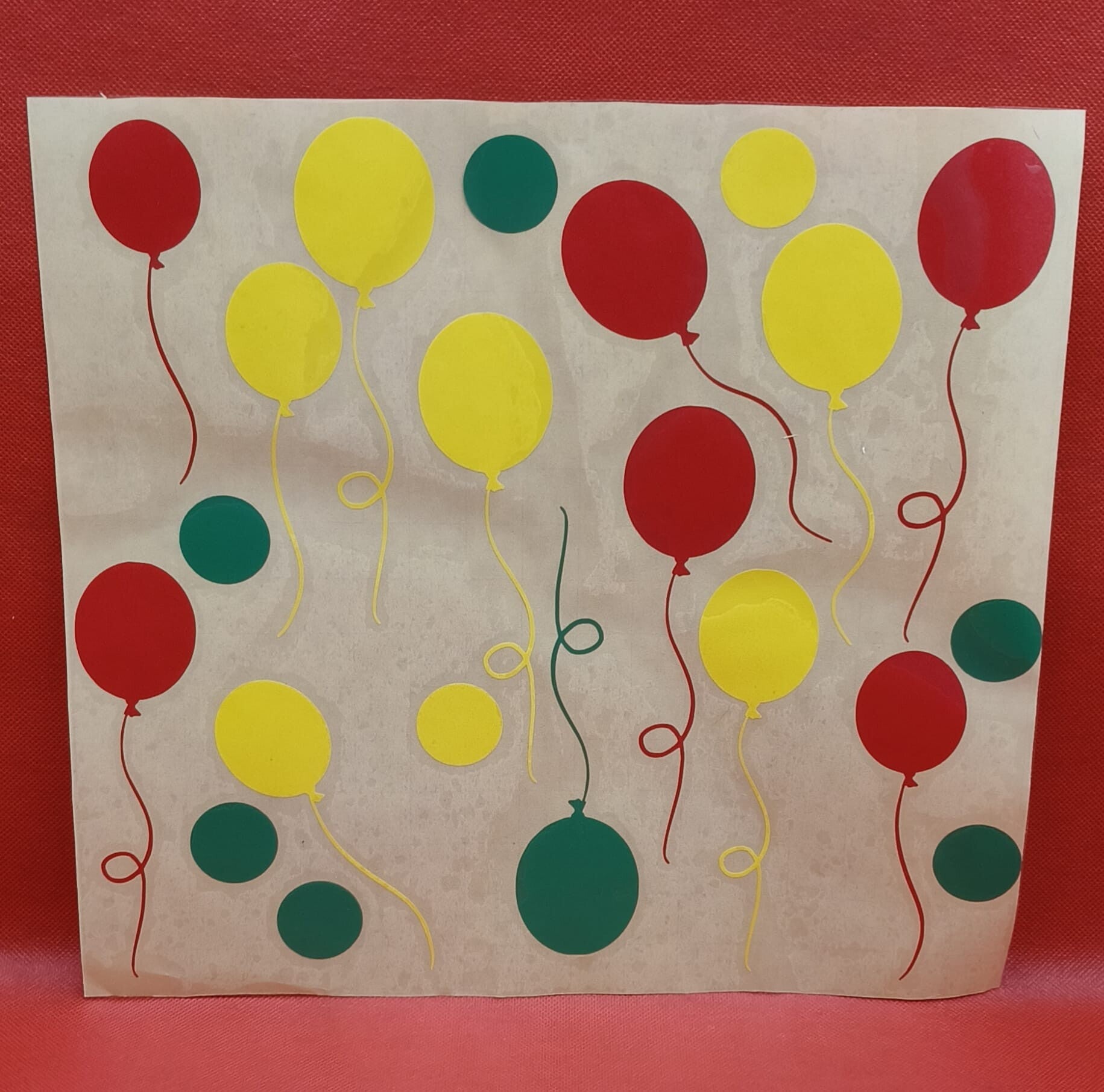 Raamsticker Carnaval |  Ballonnen