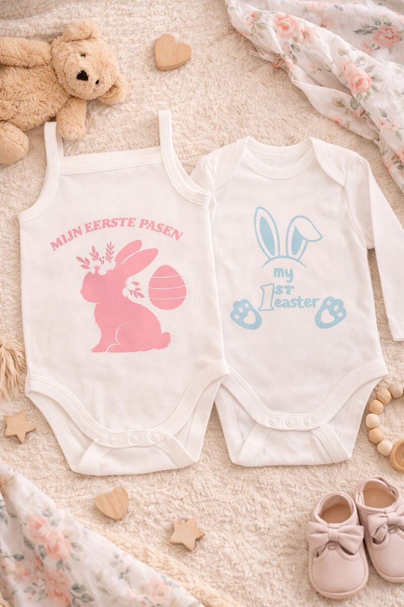 Gepersonaliseerde babyromper | eerste Pasen |