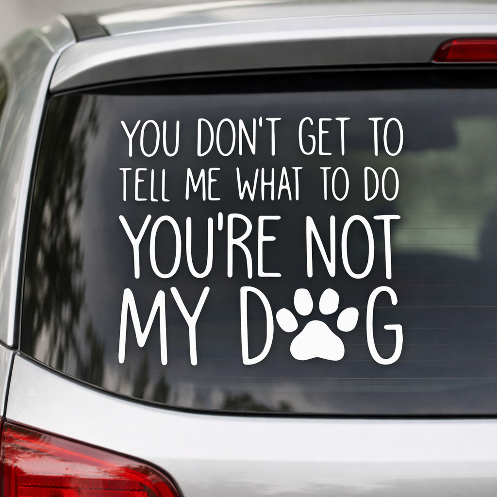 Autosticker | Not my dog |