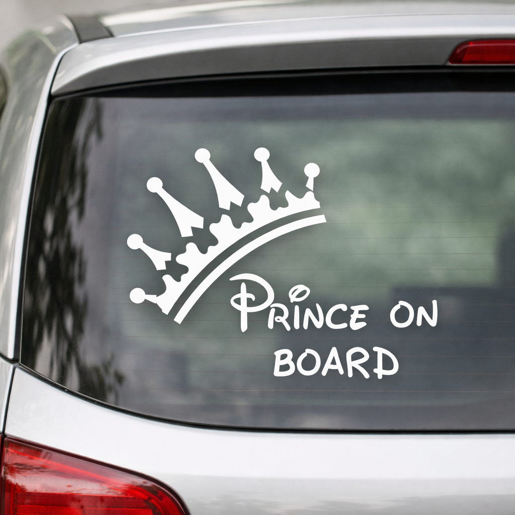 Autosticker | Baby aan boord | Prince