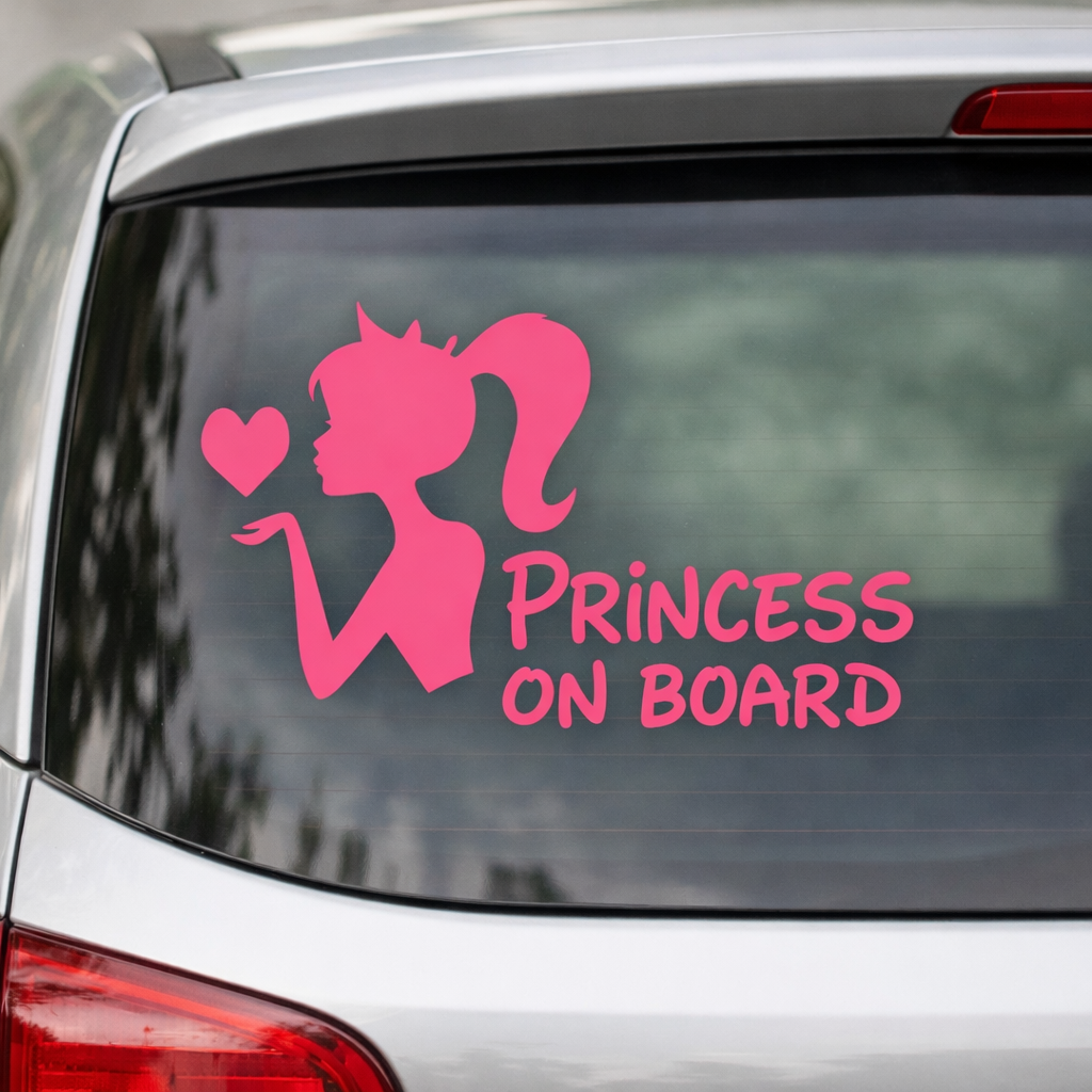 Autosticker | Prinses| Prinsess on board