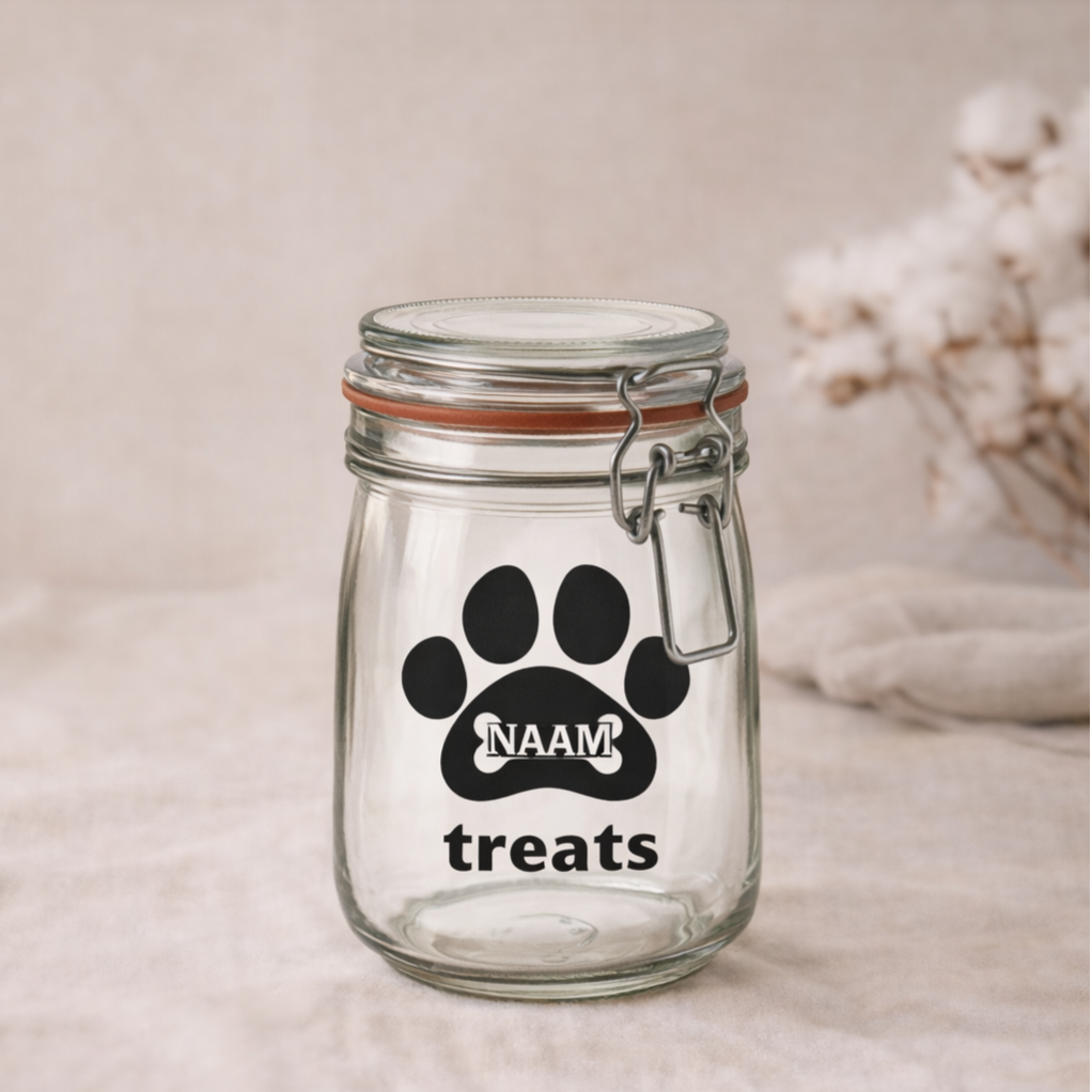 Weckpot | Hondenkoekjes | Personaliseer