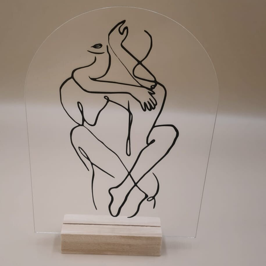 acryldesign | verliefd koppel | intiem|