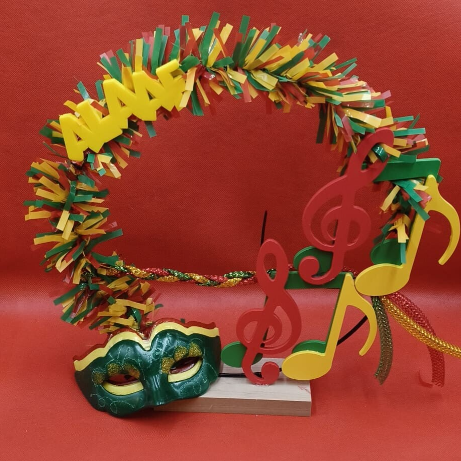 Carnavalsdecoratie | Krans | Muzieknoot |