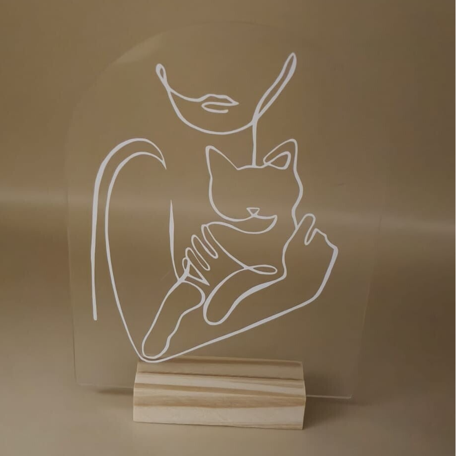 acryldesign | Poezenvrouw |