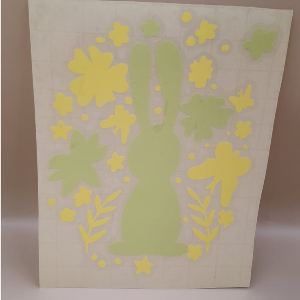 Raamsticker | sticker | Pasen | Konijn