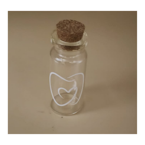 Bewaarflesje | tanden | Kurk | Baby |