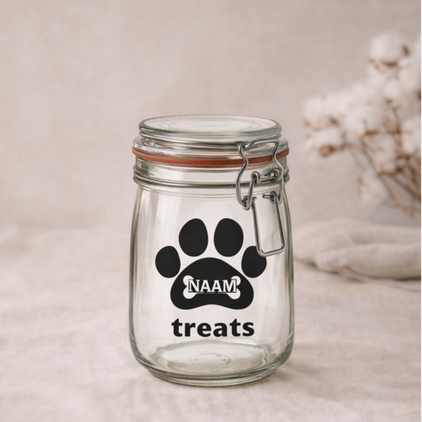 Weckpot | Hondenkoekjes | Personaliseer