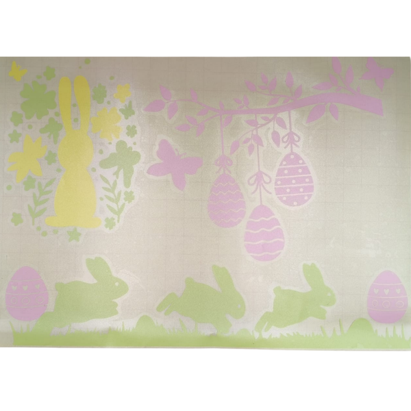 Raamsticker Pasen | Konijnen | paastak