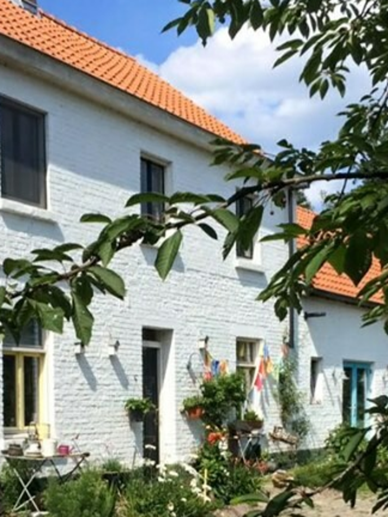 De buitenkant van de B&B