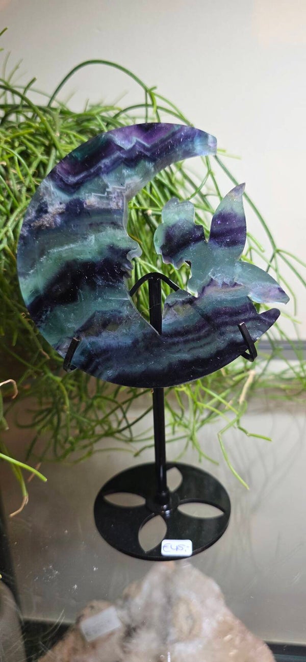 Maan met elf Fluoriet