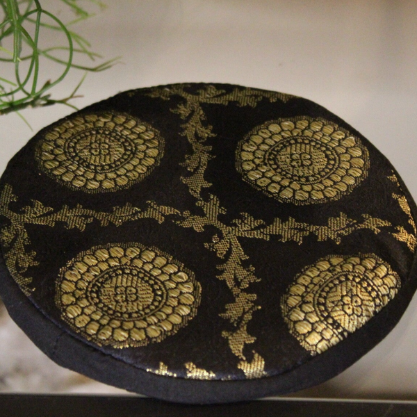 Klankschaal kussen zwart 15 cm