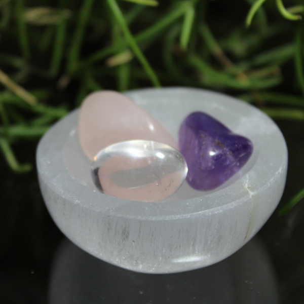 Seleniet Oplaadschaal rond 6cm