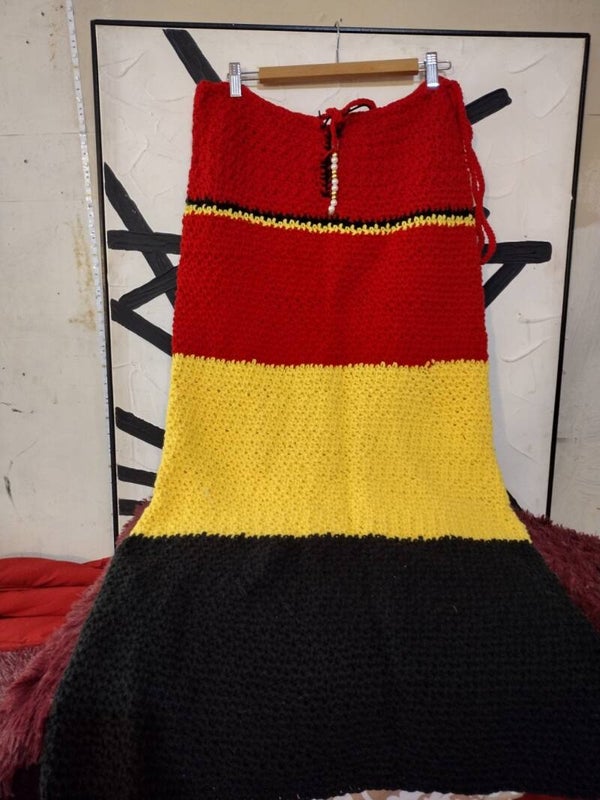 Long crochet skirt