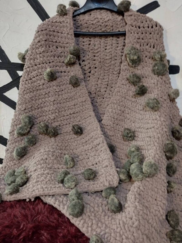 Heavy designer shawl