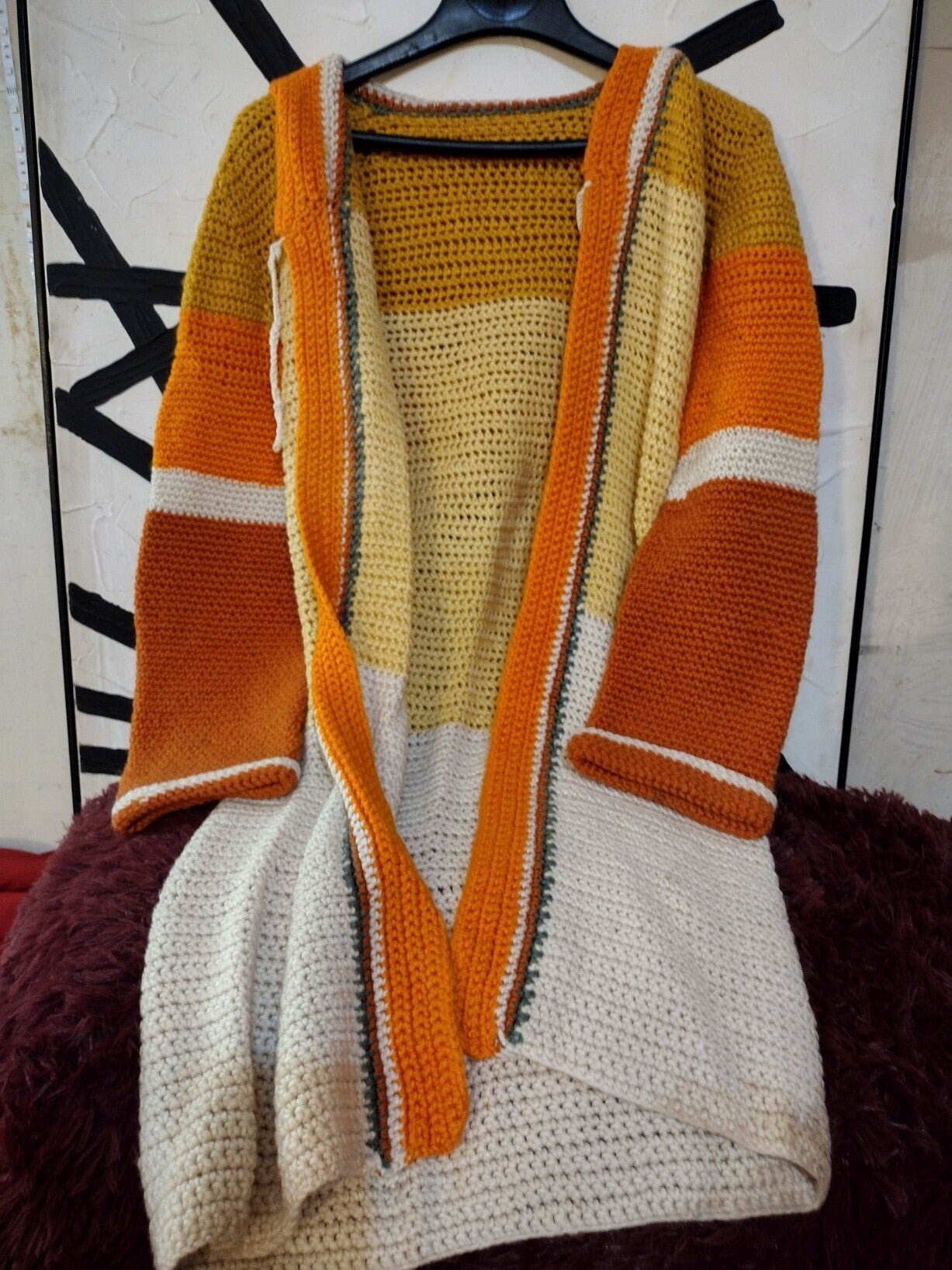 Long sleeve long sweater with hood