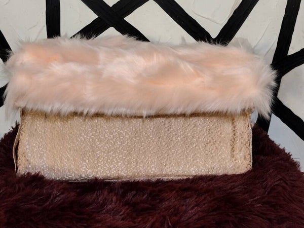 Pink with fur
