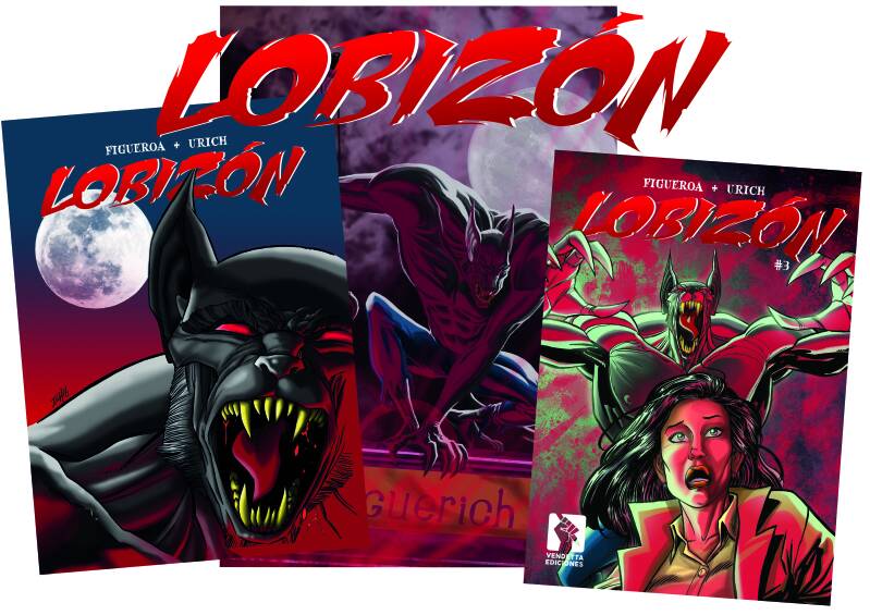 Portadas de los fanzines de Lobizón