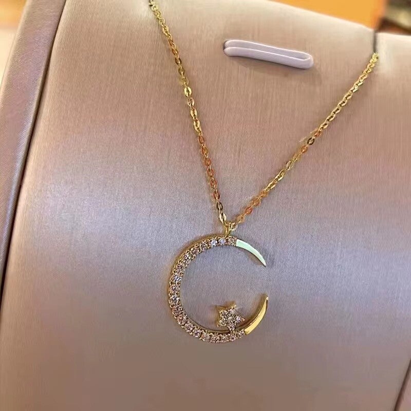 Crystal Moon Necklace