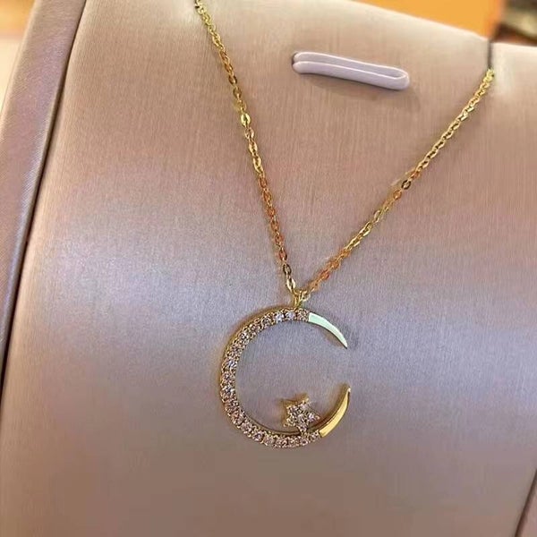 Crystal Moon Necklace