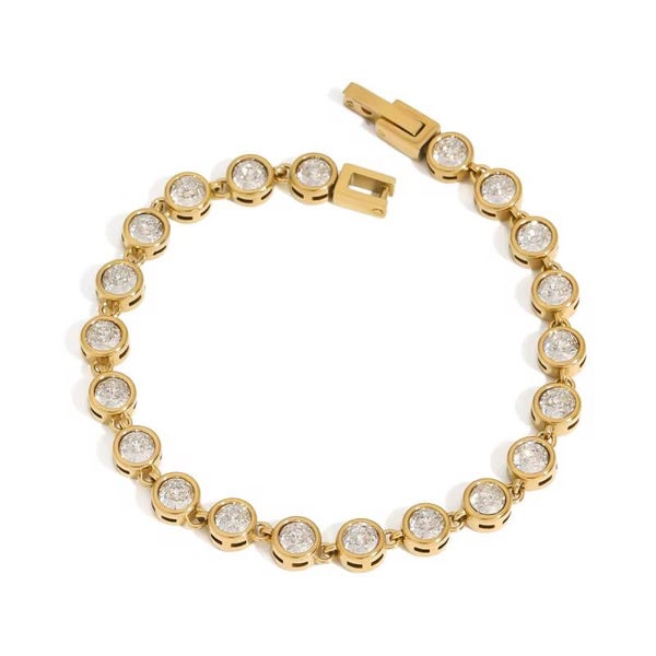 Classic Bezel Crystal Bracelet
