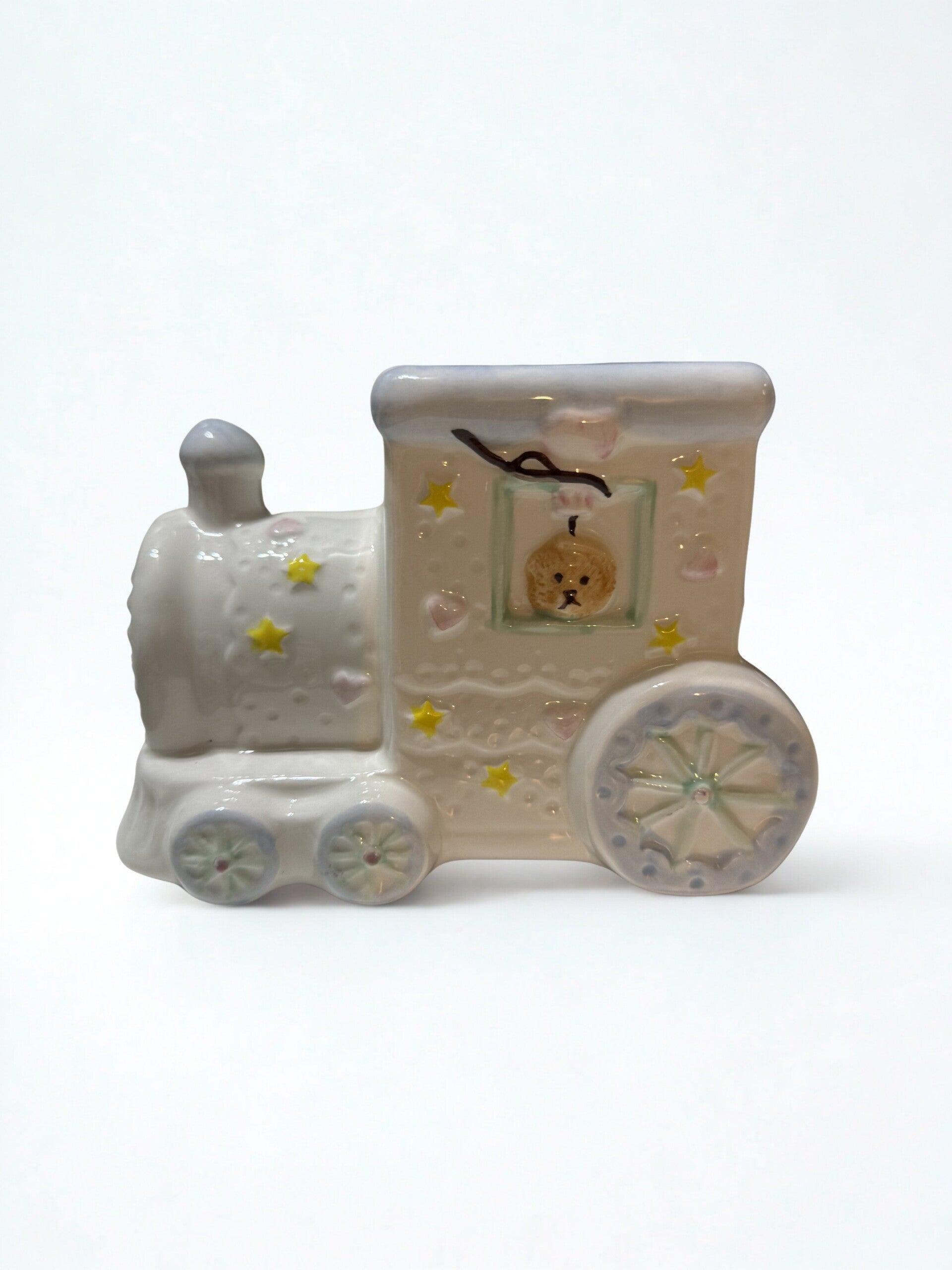 Welcome Baby Blue Train Keepsake Planter