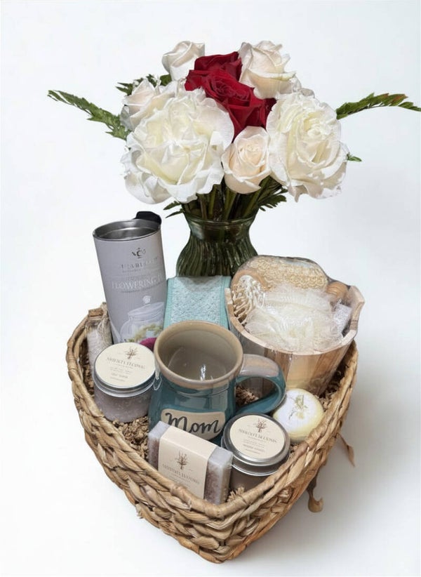 Serenity Ivory Elegance Spa Basket