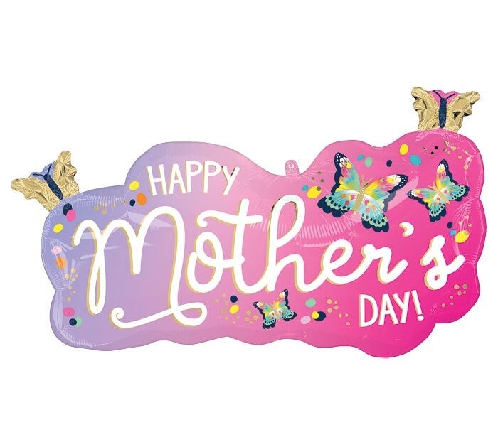 Mother's Day Butterfly Balloon Deluxe Bouquet