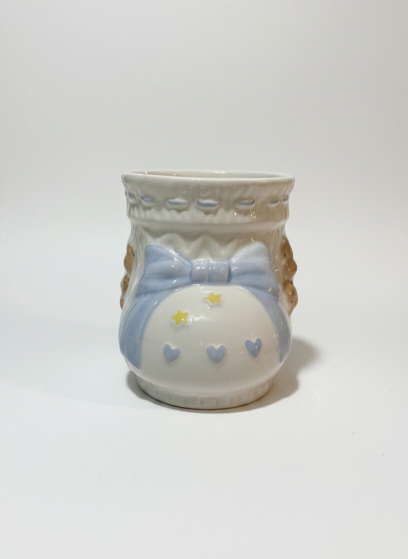 Sweet Baby Blue Boot Keepsake Planter