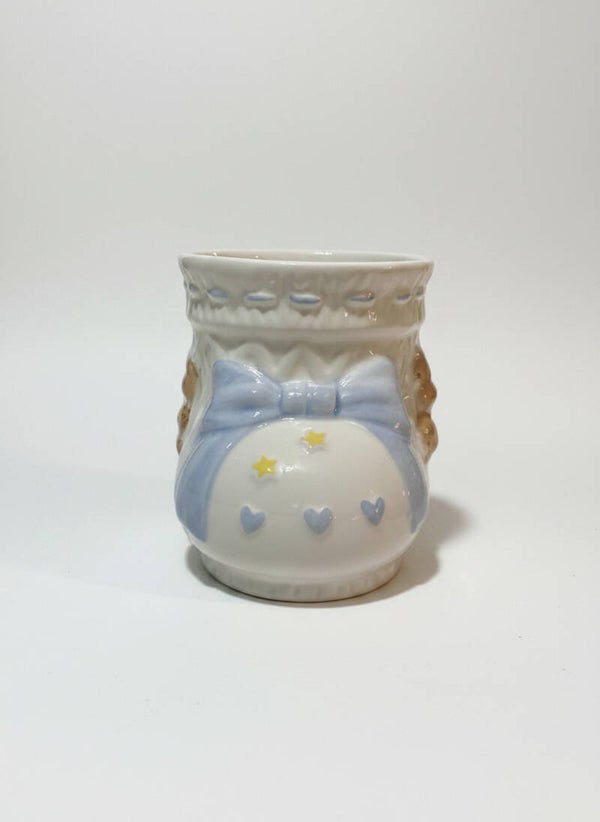 Sweet Baby Blue Boot Keepsake Planter