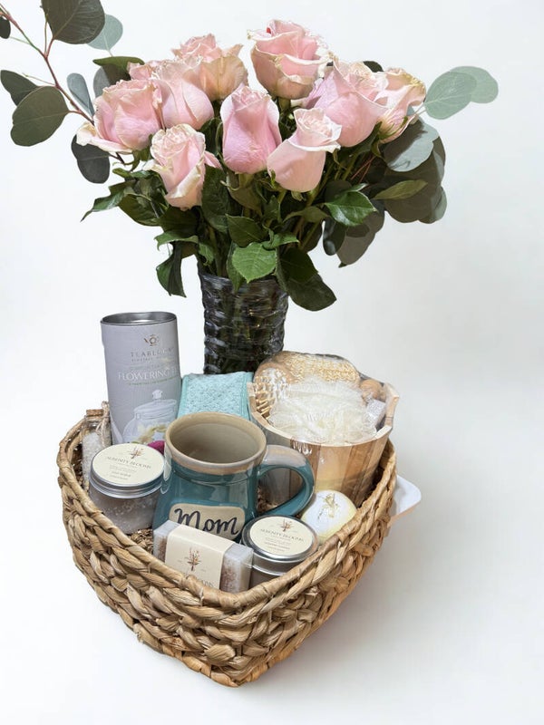 Serenity Blush Luxe Spa Basket