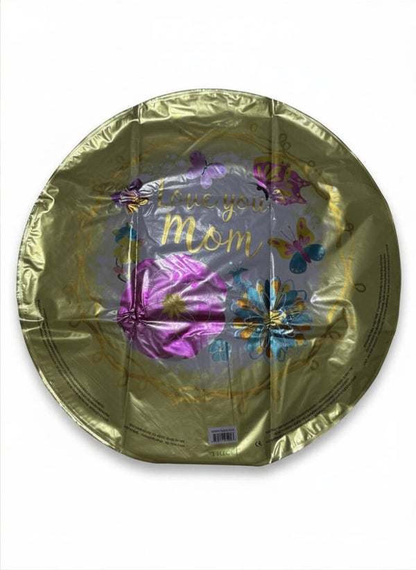 Love You Mom Elegant Butterfly Balloon