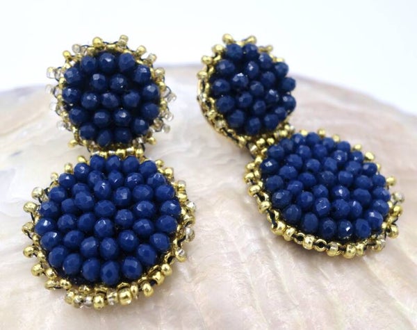 Blue beaded glam