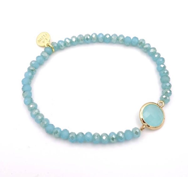 Turquoise glassteen