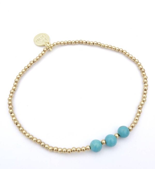 Goud met Turquiose